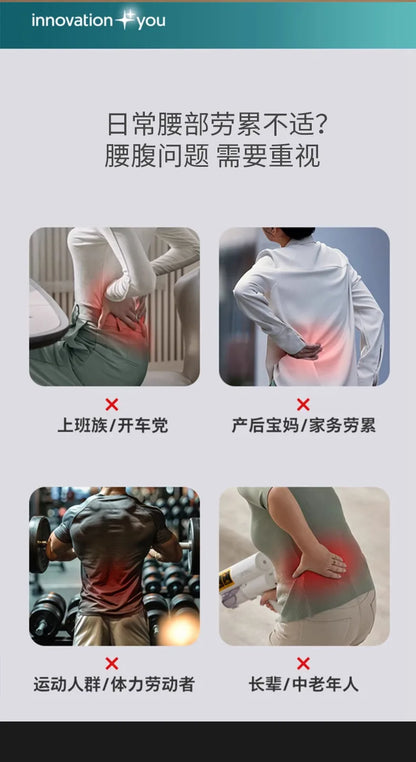Heated Waist Belt, Hot Compress Infrared Double Motor