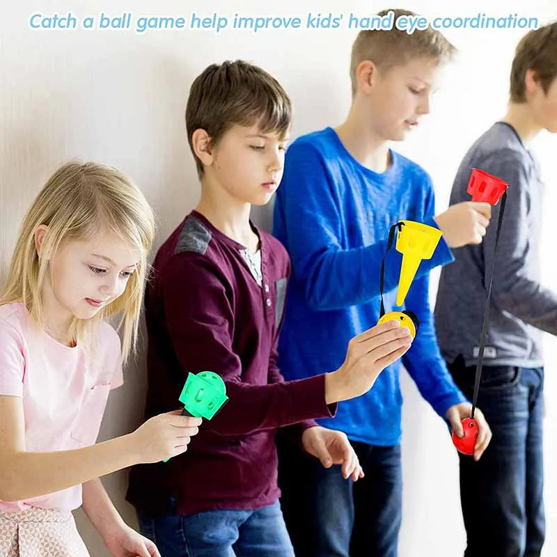 Throwing catching sensory integration game set