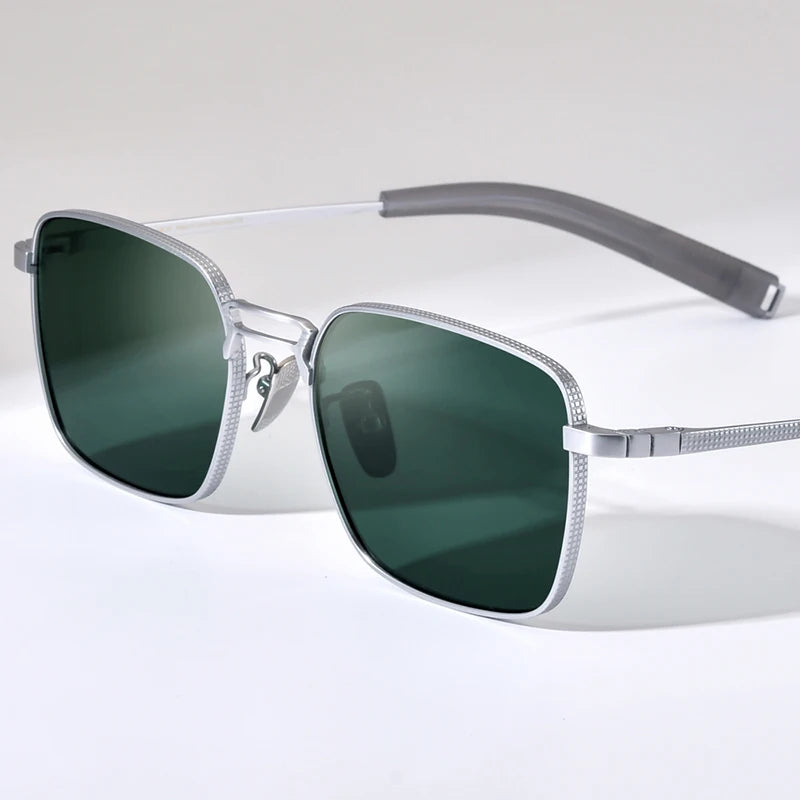 FONEX Titanium Sunglasses Men Famous Brand Design