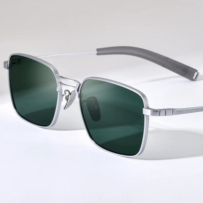 FONEX Titanium Sunglasses Men Famous Brand Design