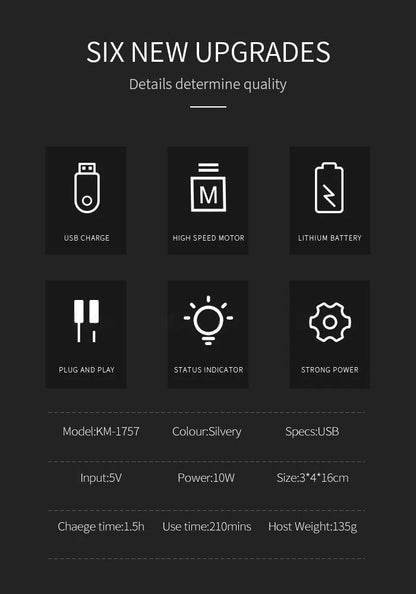 Original Kemei Powerful Hair Clipper For Men Cordless