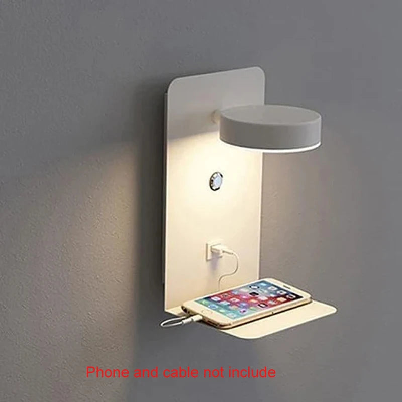 Bedroom Led Wall Lamps with USB Charge Wall Light