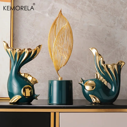 Ceramics Statue Exquisite Home Decor Modern Abstract Art Statue