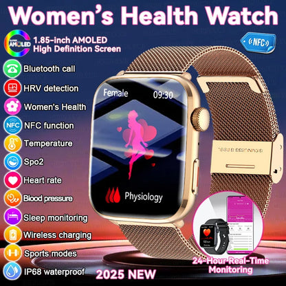 New Women Men AI Smart Diagnosis Watch HRV+PPG Blood Pressure
