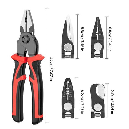 Multifunctional Replaceable Electrician Pliers Wire Cutting Pliers