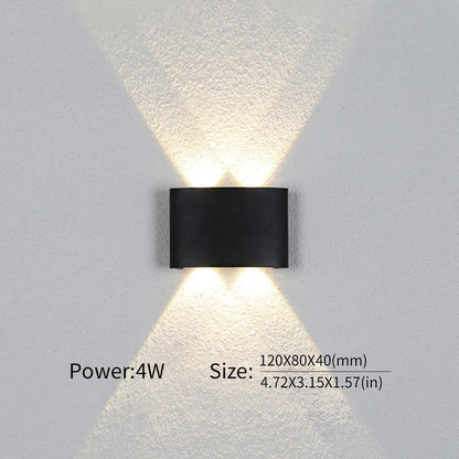 Led Wall Lamp Waterproof IP66 Up And Down Lighting Garden Decoration