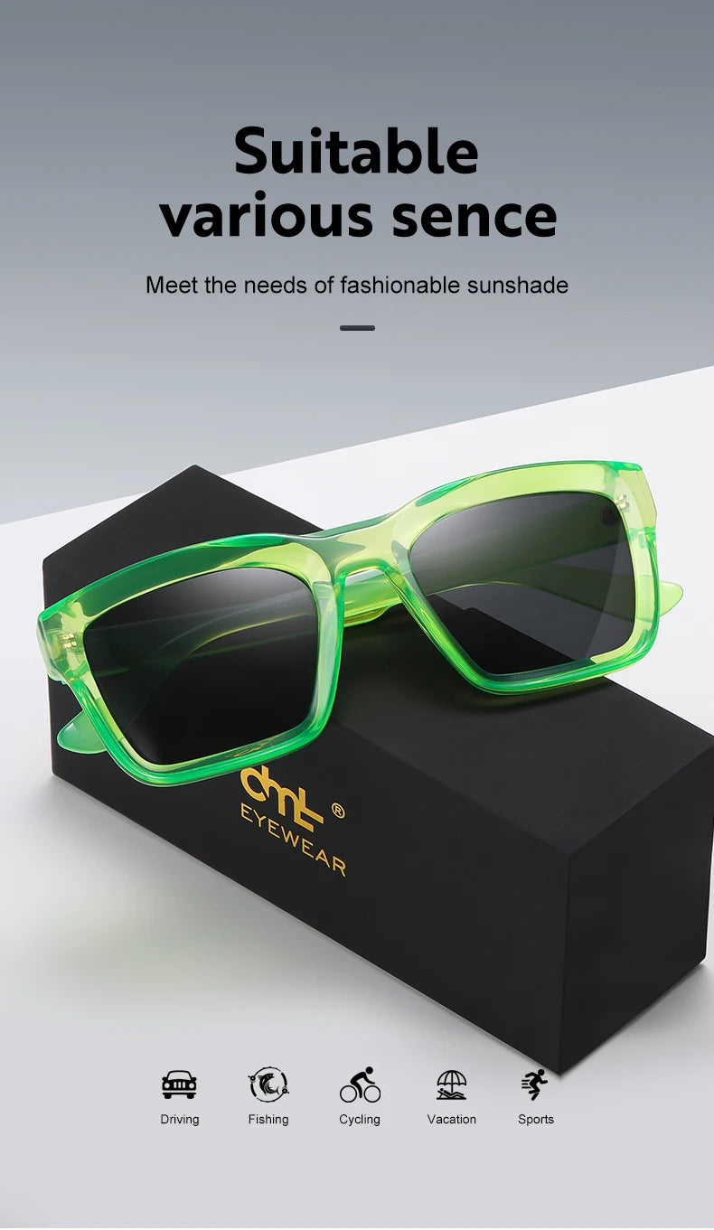 DML New Fashion Women Luxury Brand Square Sunglasses