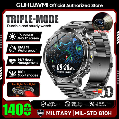 New TANK Ultra 1400mAh Battery Military Smart Watch