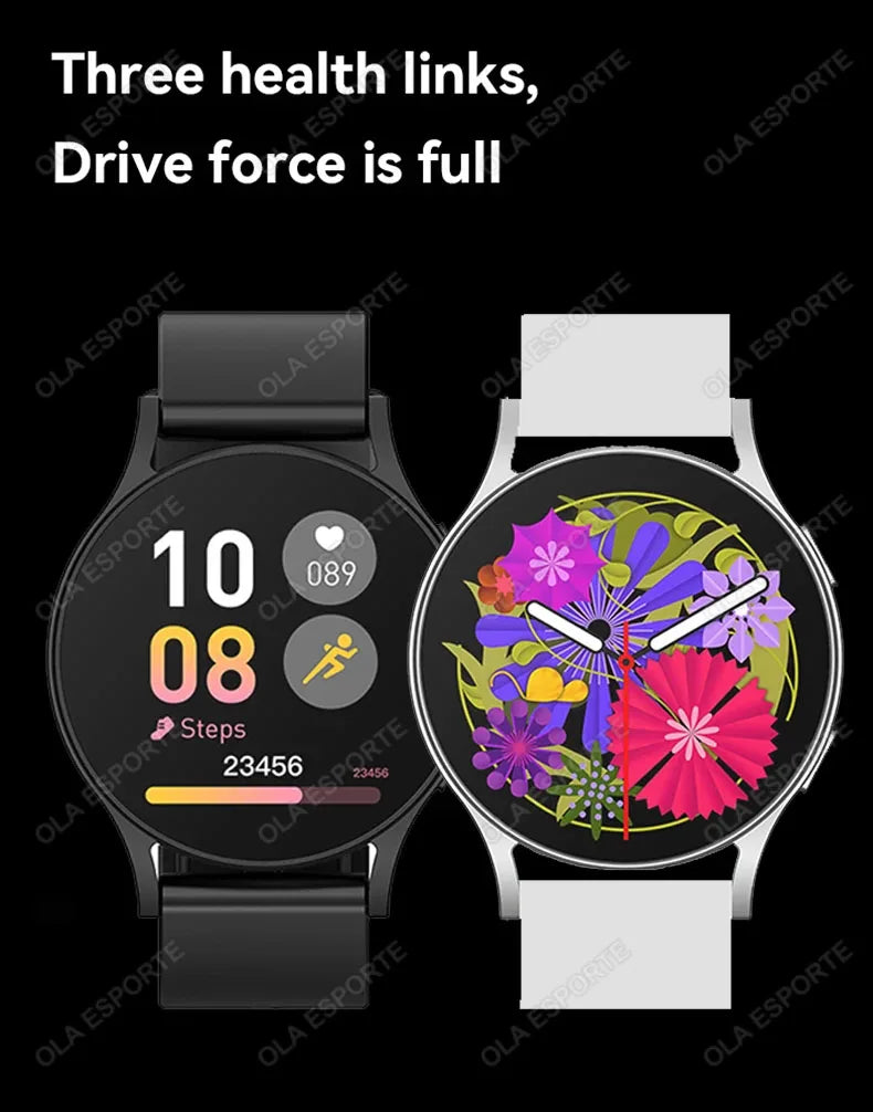 Women Bluetooth Call Smart Watch HeartRate Blood Pressure