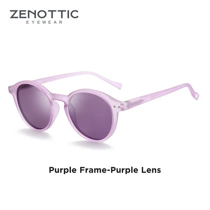 Retro Circular Polarized Sunglasses Vintage