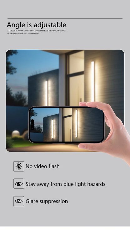 Modern Waterproof Outdoor Long Strip LED Wall Light