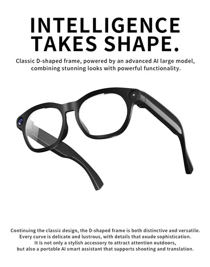 Lenovo AI Smart Glasses 800W Pixel Anti Blue Light HD Camera