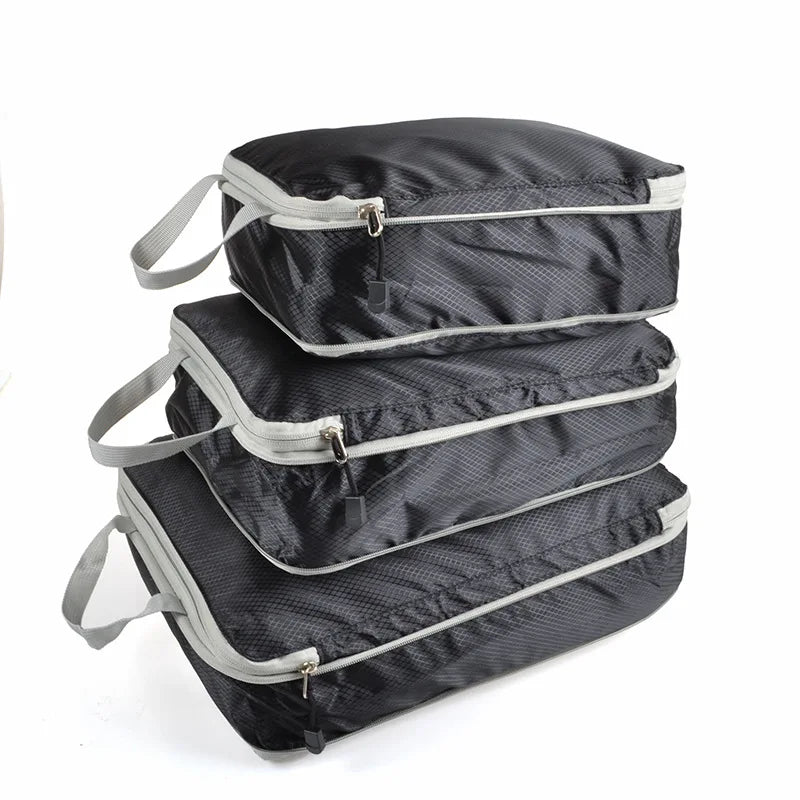 Travel Compression Packing Cubes Suitcase  Organizer Set