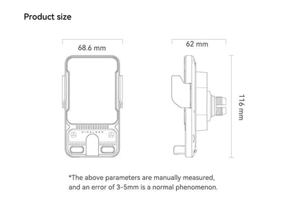 Car Phone Holder Vent Fast Wireless Charging Sensing Charger