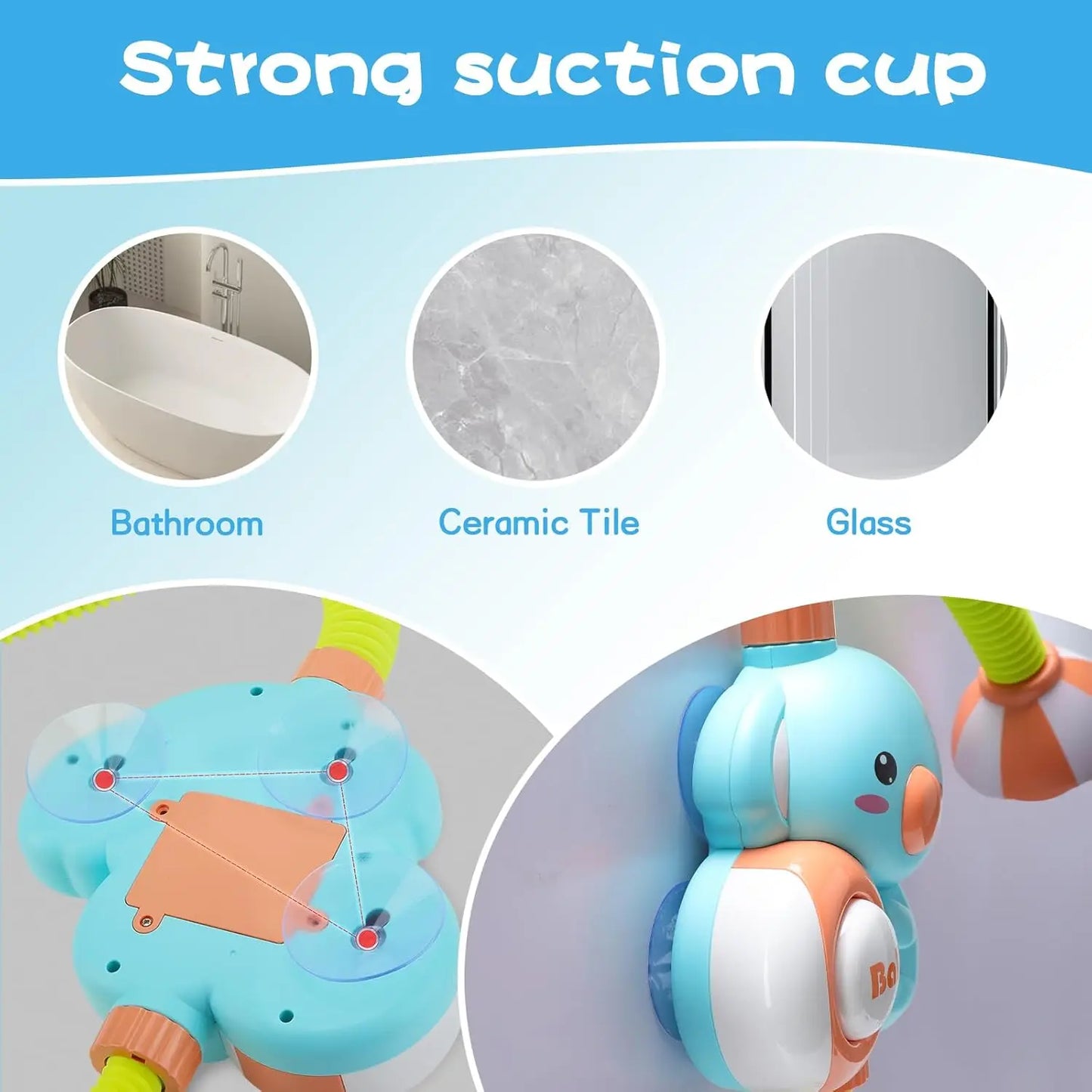 1Set Cartoon Cute Little Elephant Electric Shower