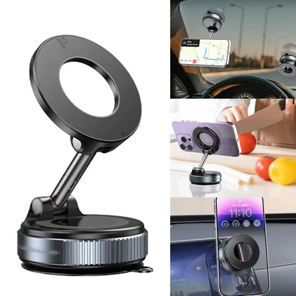 Car Mount Electric Vacuum Magnetic Holder Foldable Suction Stand