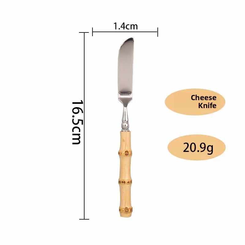 Sle l Wood Handle Dining Utensils Set