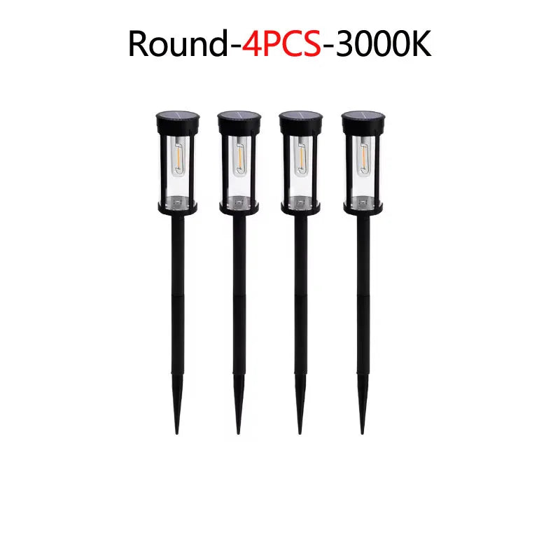 Retro Solar Pathway Warm Lights Outdoor