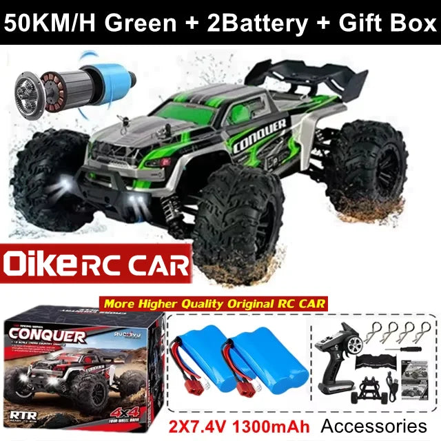 Super Brushless 50KM/H Brushed RC Car Off Road Buggy Toy