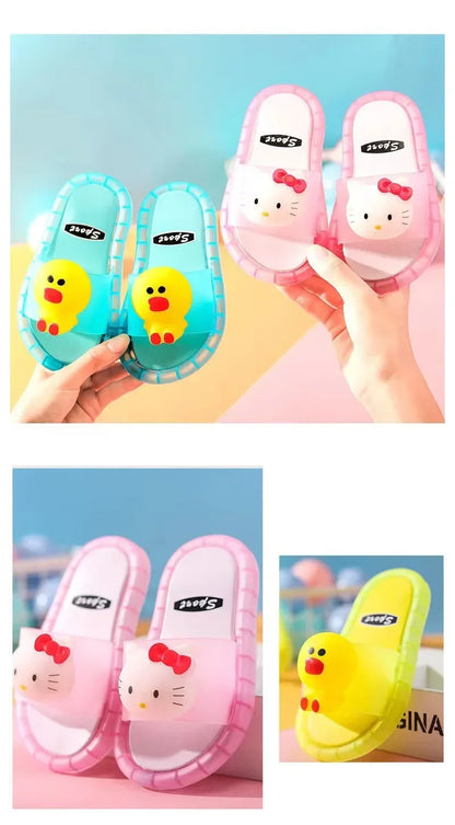 Luminous Children's Slippers Unicorn Crystal Shoes