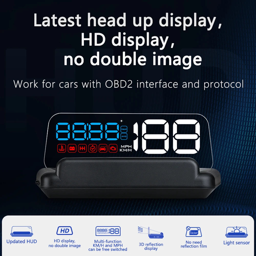Gauge Display Car Head Up LCD Car Digital Odometer