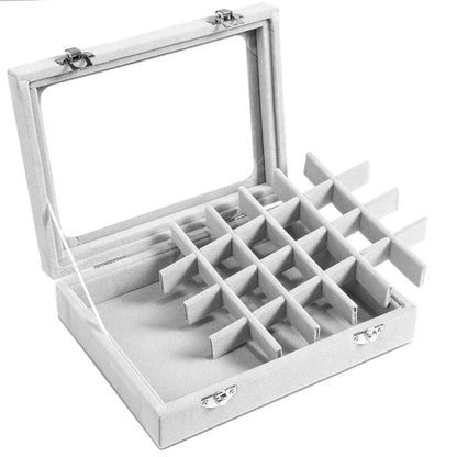 Jewelry Storage Box Earring Ring Necklace Jewelry  Box