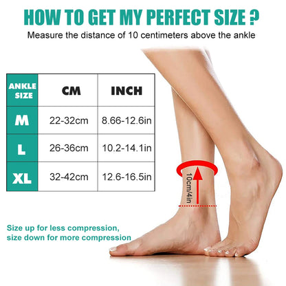 Adjustable Elastic Ankle Brace Compression Foot Support