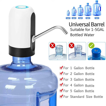 Water Bottle Pump USB Charging Auto Switch Drinking Dispenser