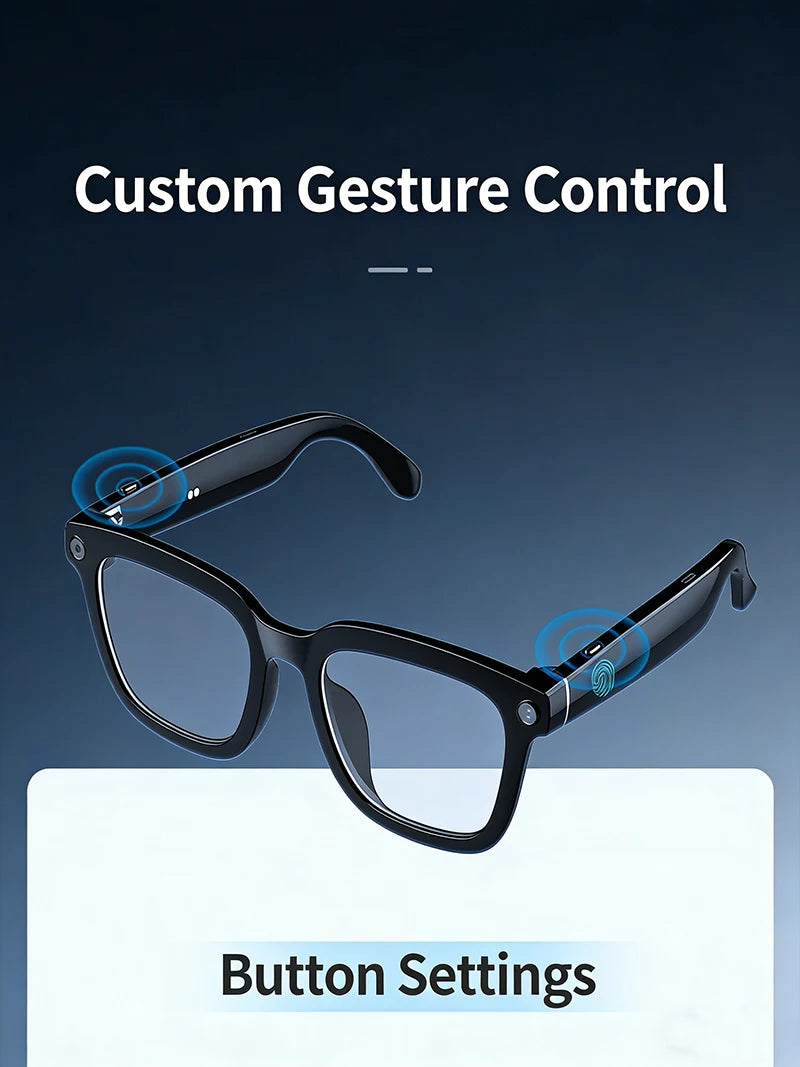 800W Camera AI Smart Glasses Men Translation Sunglasses