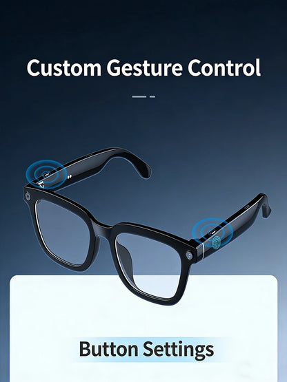 800W Camera AI Smart Glasses Men Translation Sunglasses