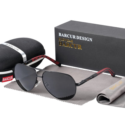 Aluminum Vintage Men's Sunglasses Men Polarized Coating