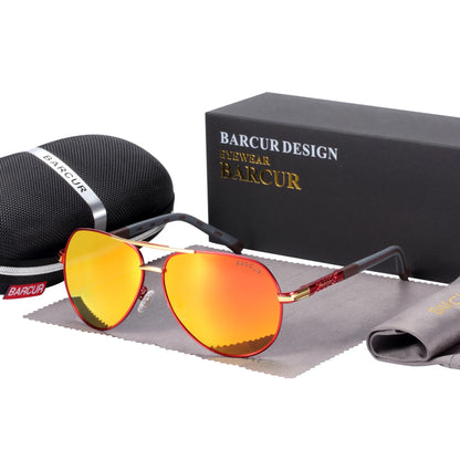 Aluminum Vintage Men's Sunglasses Men Polarized Coating