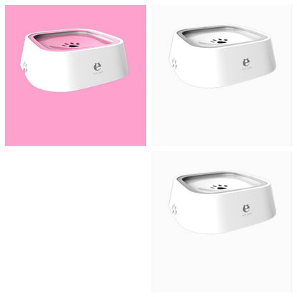 1.5L Cat Dog Water Bowl Carried Floating Bowl Anti-Overflow