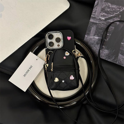 Crossbody Leather Small Backpack Phone Case