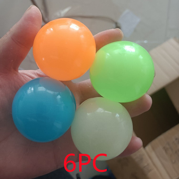 Luminous Sticky Ball Toys Sticky Wall Home Party Games
