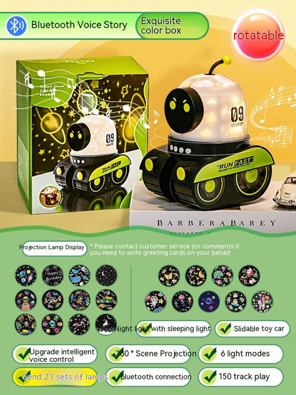 LED Night Light Starry Sky Projector Galaxy Robot Projection Lamp