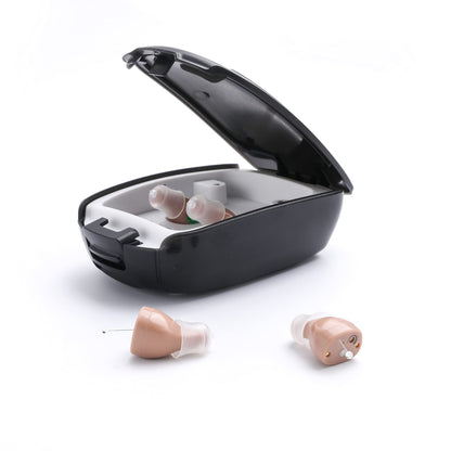 Rechargeable Hearing Amplifier To Aid And Assist Hearing Of Seniors And Adults, Invisible Mini Digital Amplifiers Small & Light
