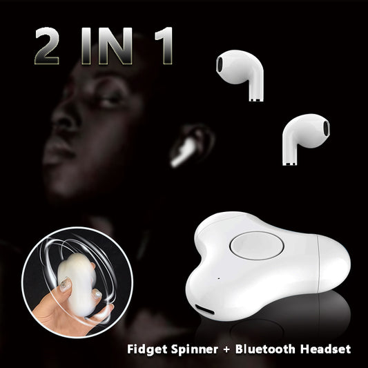Multi-Function Headset Fidget Spinner Bluetooth Fingertip