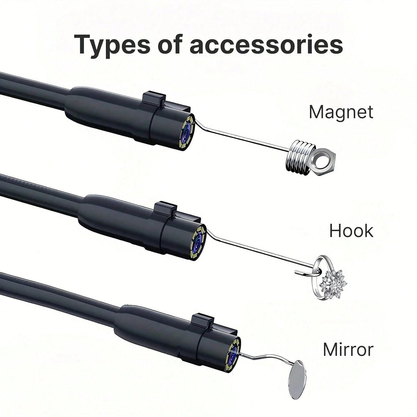 Industrial Endoscope 8mm HD Digital Inspection Camera