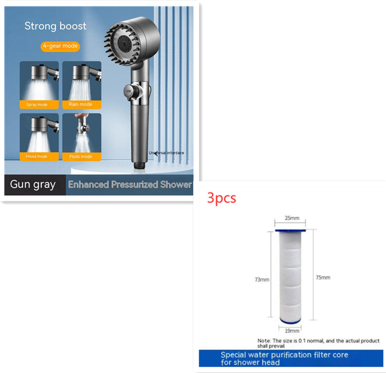 The Third Gear Adjustable Strong Supercharged Shower Head