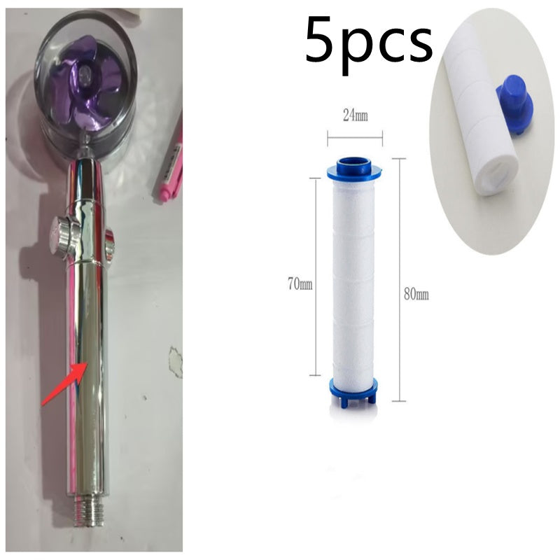 New Turbo Propeller Shower Head Water Saving High Pressure