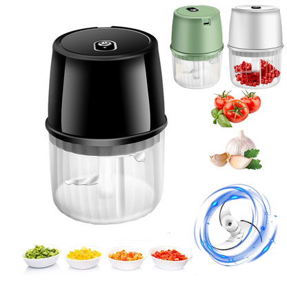 USB Rechargeable Electric Garlic Press Portable Wireless