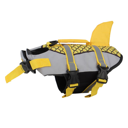 Reflective Strip Scale Fish Tail Dog Life Jacket