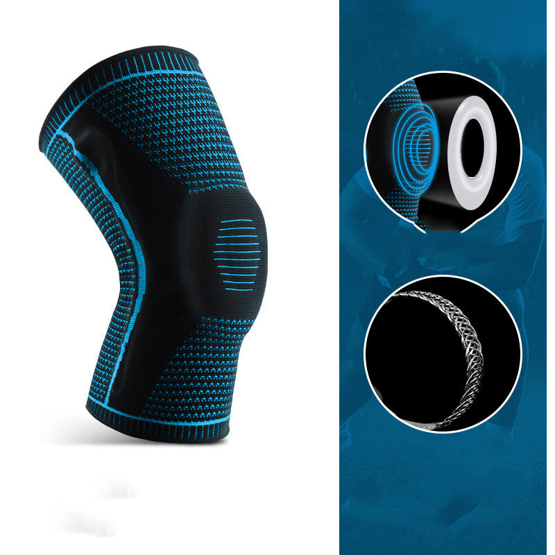 Men's And Women's Casual Sports Cycling Knitted Silicone Spring Breathable Knee Pads