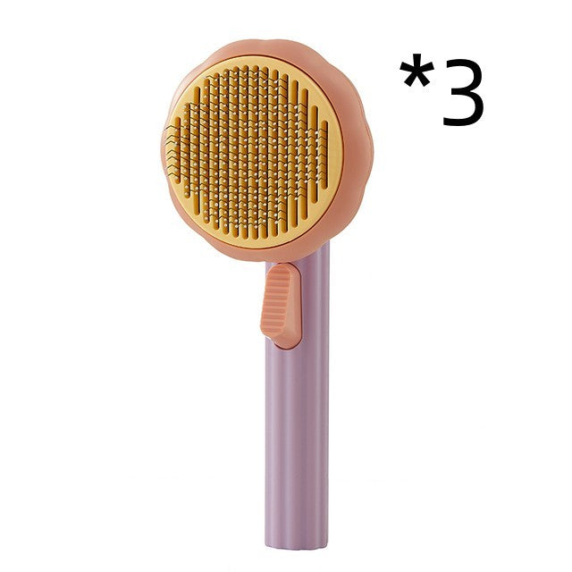 New Pet Cat Brush Self-cleaning Comb Looper