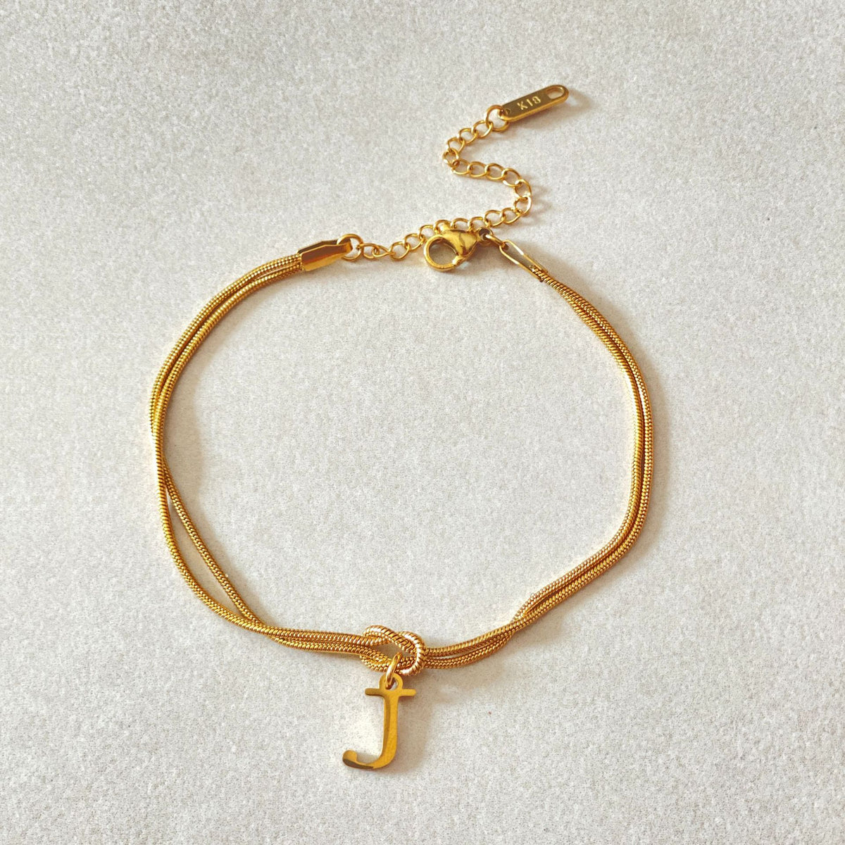 New Letter A-Z Love Knot Bracelets For Women Couple