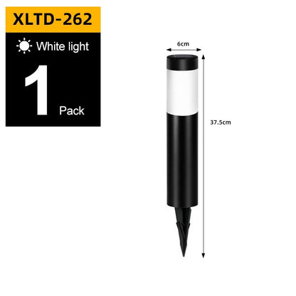 Solar Cylindrical Stainless Steel LED Ground Plug Lamp