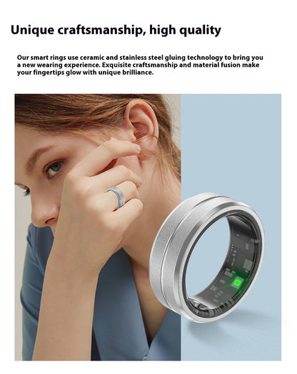 Smart Ring For Men Women Heart Rate Blood Oxygen Monitoring