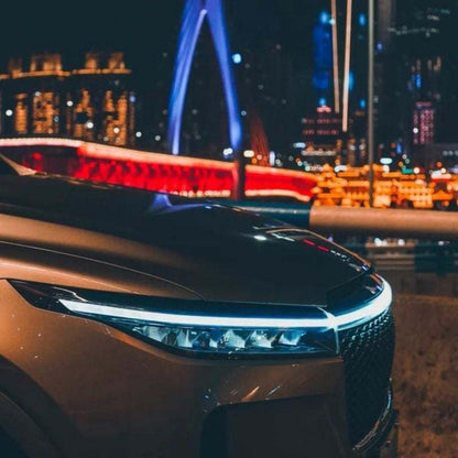 LED Daytime Running Light Scan Starting Car Hood Decorative