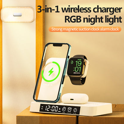 4 In 1 Multifunction Wireless Charger Station Night Light